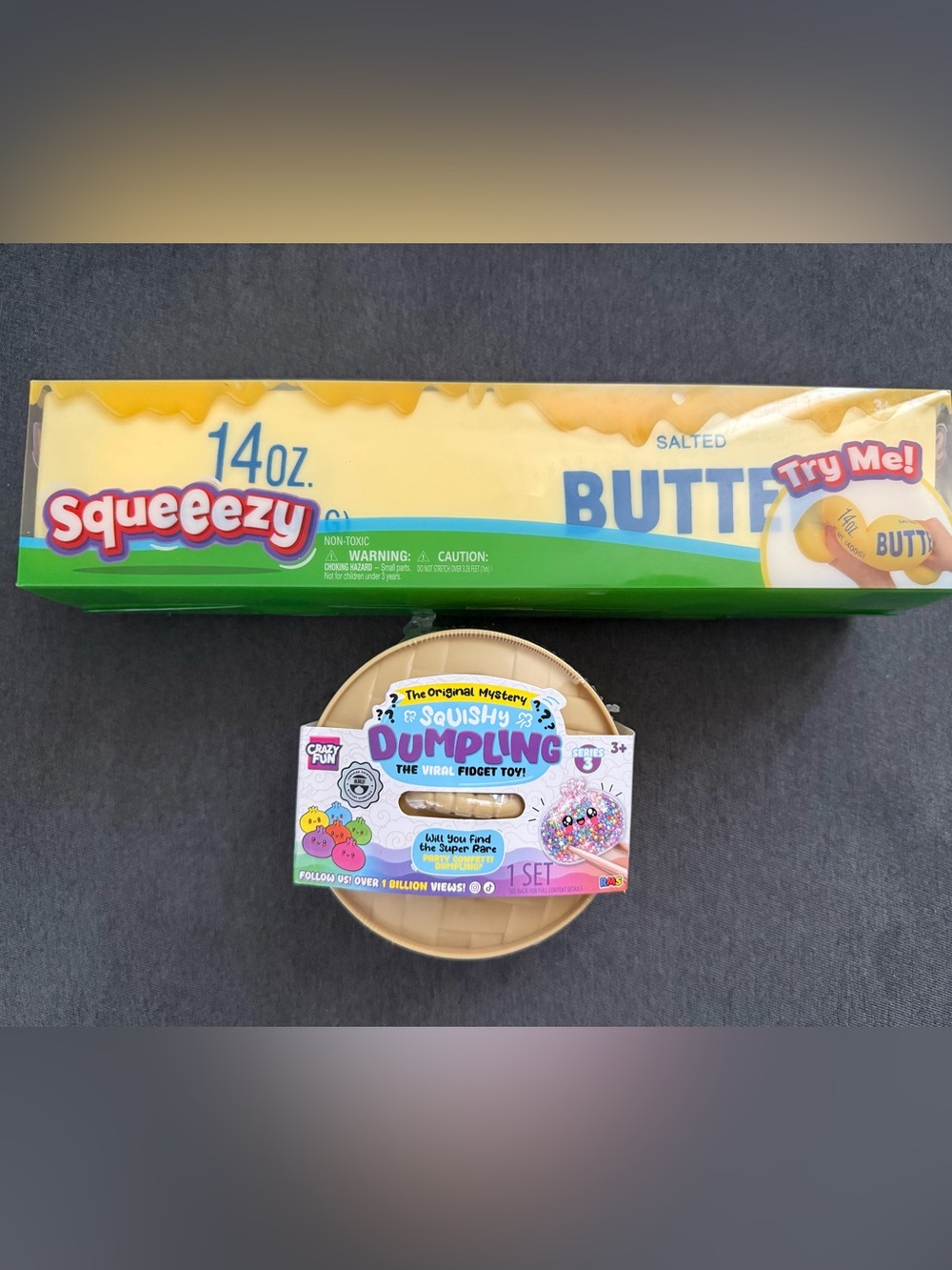 Squishy Dumpling & Squeezy Butter Fidget Toys